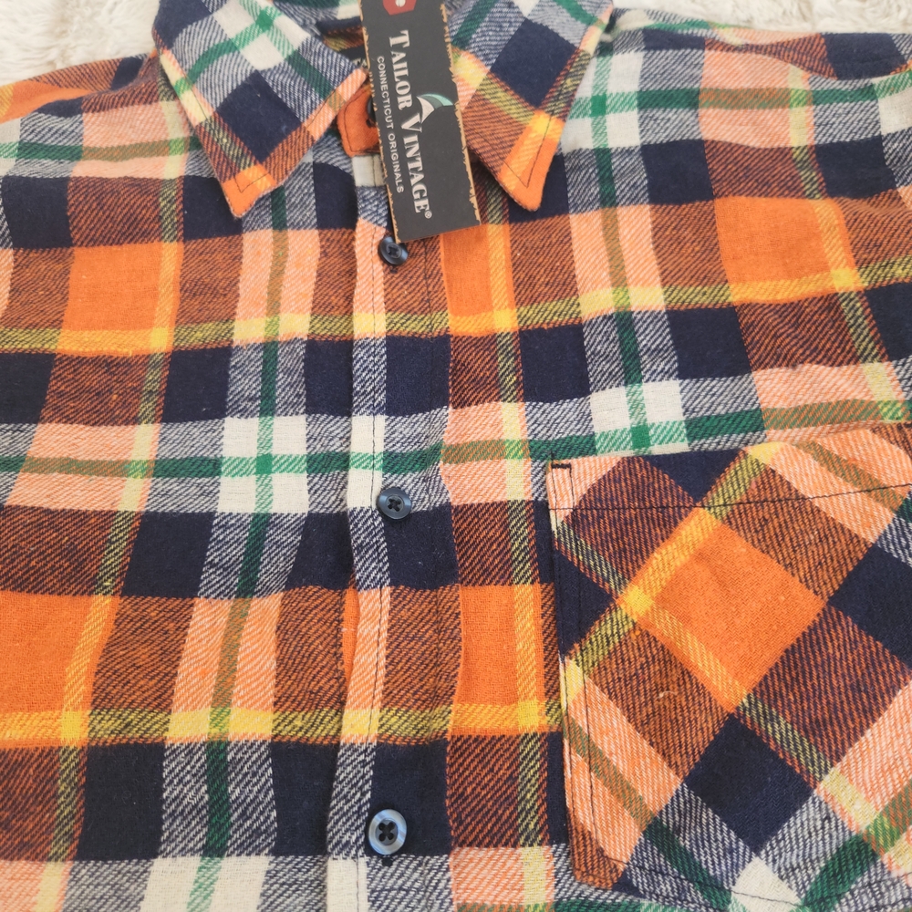 Tailor Vintage Multicolor Plaid Button Down Shirt - Picture 6 of 12